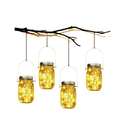 ไฟตกแต่งหิ่งห้อยตกแต่งสวนกลางแจ้งคริสต์มาสแขวน LED Solar Fairy Lights