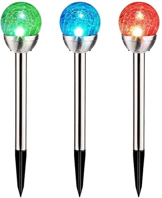 Anti Crack Glass Ball ไฟสวน LED พลังงานแสงอาทิตย์ Street Cricket Light 5V
