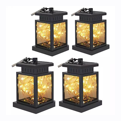 โคมไฟแขวนโคมไฟดอกไม้กันน้ำตกแต่งกลางแจ้ง Garland Fairy Solar Garden Courtyard Palace Lights