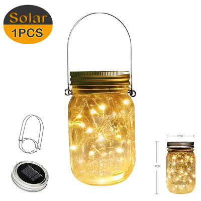 ไฟตกแต่งหิ่งห้อยตกแต่งสวนกลางแจ้งคริสต์มาสแขวน LED Solar Fairy Lights