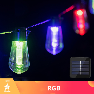 ไฟ LED เชือกกลางแจ้งพร้อมหลอดไฟแตกไฟสวนแขวนไฟสนามหลังบ้าน