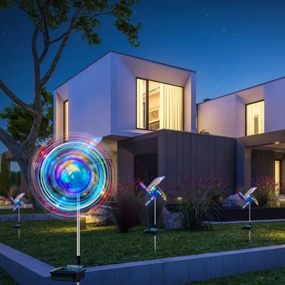 32 ชิ้น LED ไฟสวนกันน้ำพลังงานแสงอาทิตย์ตกแต่งกลางแจ้ง