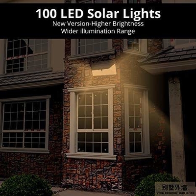 240V Motion Sensor โคมไฟติดผนัง LED พลังงานแสงอาทิตย์แบบไร้สายภายนอกโคมไฟติดผนัง