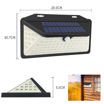 240V Motion Sensor โคมไฟติดผนัง LED พลังงานแสงอาทิตย์แบบไร้สายภายนอกโคมไฟติดผนัง