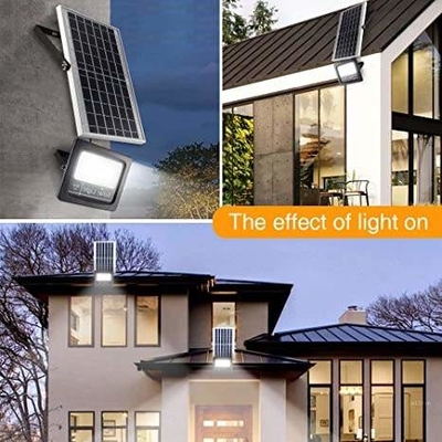 ไฟ LED กลางแจ้ง 40w โรงรถช่องไฟถนนพลังงานแสงอาทิตย์พร้อมรีโมทคอนโทรล
