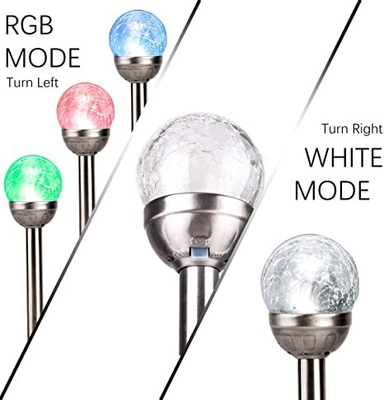 Anti Crack Glass Ball ไฟสวน LED พลังงานแสงอาทิตย์ Street Cricket Light 5V