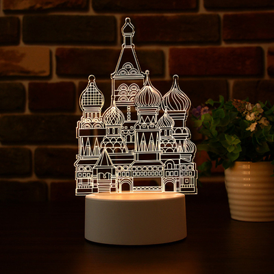 Custom Creative Solar Gift Light 3D ภาพลวงตาอะนิเมะ Night Light