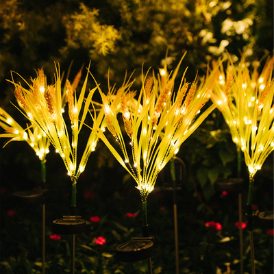ไฟสวน LED พลังงานแสงอาทิตย์กันน้ำกลางแจ้ง 2700K นำแสงข้าวสาลี Ra 60