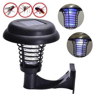Garden Lawn Pest Control MPPT Solar Powered ไฟ LED ติดผนัง Bug Zappers