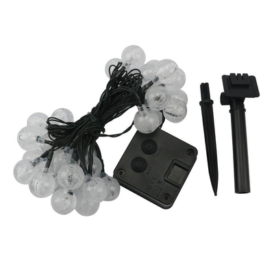 วันหยุด SGS Solar Powered Fairy Lights ลูกบอลคริสตัลฟองสบู่กลางแจ้ง LED 2700K