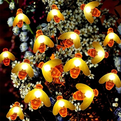ไฟ LED เชือกพลังงานแสงอาทิตย์กลางแจ้ง Bee Solar Fairy Lights 5M/9M