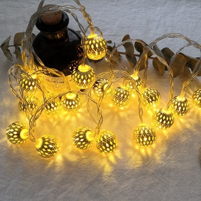 3V ไฟ LED พลังงานแสงอาทิตย์ขับเคลื่อน Fairy String ไฟตกแต่ง Connectable Series 100lm