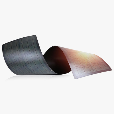 แผงเซลล์แสงอาทิตย์แบบม้วนได้ 100% สำหรับวัสดุ RV Marine / Amorphous Silicon