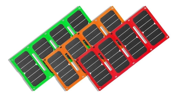 พอร์ต USB พับธนาคารพลังงานแสงอาทิตย์ 52g สำหรับการขี่จักรยานและล่าสัตว์