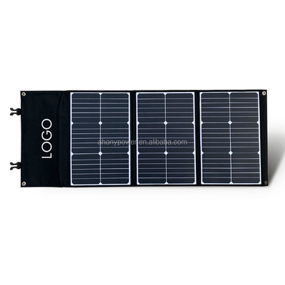 60w 100w แผงโซลาร์เซลล์พับ 3 พับ 5 พับชาร์จ CE ROHS ISO9001