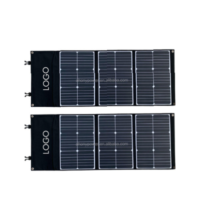 Camper Retailer RV แผงเซลล์แสงอาทิตย์แบบพับ Monocrystalline 60W 385 * 330 * 16mm
