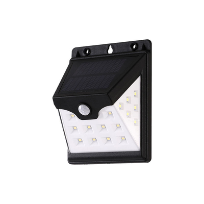 Smart Motion Sensor โคมไฟติดผนัง LED พลังงานแสงอาทิตย์ 22 LED ABS 3.7V