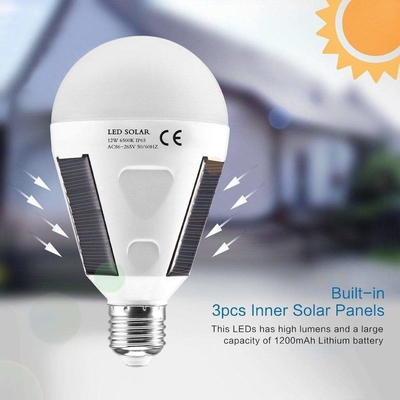E27 ไฮไลต์ไฟฉุกเฉินพลังงานแสงอาทิตย์ LED Chip Interface Power Failure 396lm