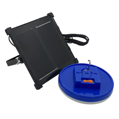 ไฟฉุกเฉินพลังงานแสงอาทิตย์แบบชาร์จไฟได้ 5V/5W แผงโซลาร์เซลล์ 5 ม. สายเคเบิลหัวคู่