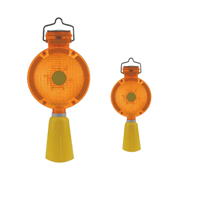 ไฟเตือนจราจรพลังงานแสงอาทิตย์แบบกันน้ำสีเหลืองสีแดง LED Barricade Light