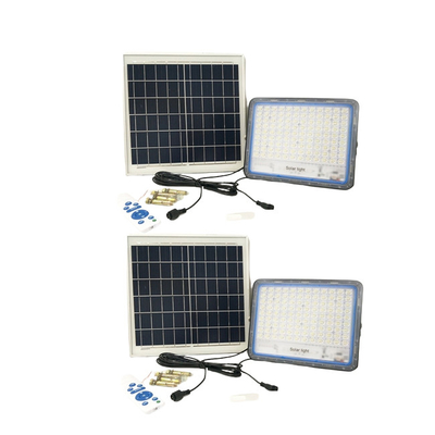 กันน้ำ IP67 ไฟ LED พลังงานแสงอาทิตย์น้ำท่วมแสงสีขาว 360LED 6500K โหมดจับเวลา 3h / 5h / 8h