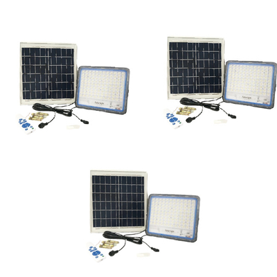 360LED 6500K 100 วัตต์ 200 วัตต์ Outdoor Solar Floodlight Waterproof IP67