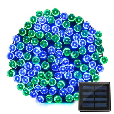 50 LED Wave รวมพลังงานแสงอาทิตย์ไฟ LED String กันน้ำสำหรับตกแต่งคริสต์มาส