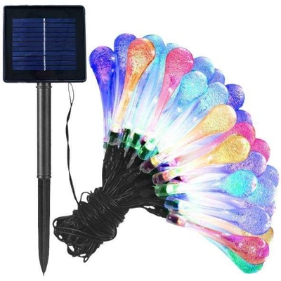 WX-SDD-003 LED หยดน้ำพลังงานแสงอาทิตย์ไฟนางฟ้า OutdoorFor สวน Patio Home Party Multicolor