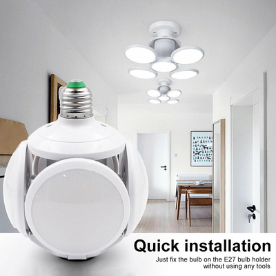 โคมไฟยูเอฟโอฟุตบอล LED แบบปรับได้ E27 40W สำหรับการศึกษาในห้องนอน