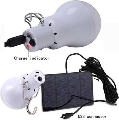 หลอดไฟฉุกเฉินพลังงานแสงอาทิตย์แบบพกพา USB ชาร์จ 3W 4000 แสงสีขาวนวล