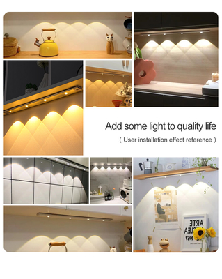 20 ซม. 30 ซม. 40 ซม. 60 ซม. ไฟ LED บางพิเศษไร้สายแบบชาร์จ USB ได้