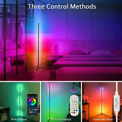 SMD5050 RGB Solar LED Flood Lights Decor โคมไฟตั้งพื้นในร่ม