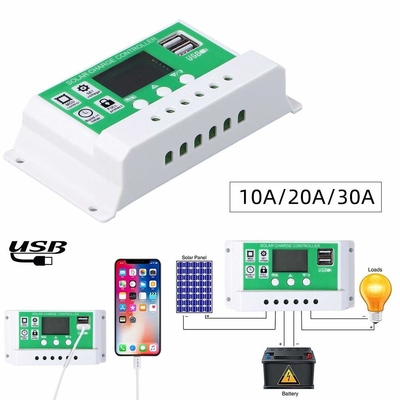 PWM แผงชาร์จพลังงานแสงอาทิตย์ตัวควบคุม 10A 20A 30A 40A 12V 24V 36V 48V