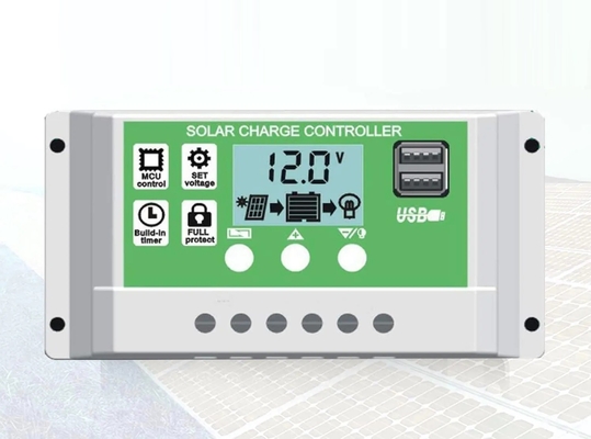 30A PWM เครื่องควบคุมการประจุพลังงานแสงอาทิตย์ Discharge Regulator 12V 24V 1920W สำหรับแบตเตอรี่ลิเธียม