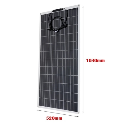 เครื่องชาร์จแบตเตอรี่ชุดแผงโซลาร์เซลล์ 200W สำหรับเซลล์แบบยืดหยุ่นแบบพกพาแบตเตอรี่ 12V