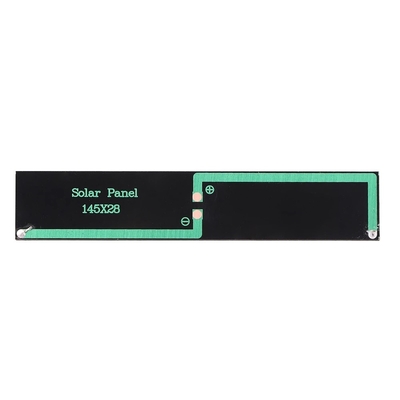 0.5W 2.5V 145*28mm เครื่องชาร์จแผงโซลาร์เซลล์แบบพกพากลางแจ้งสำหรับ Power Bank